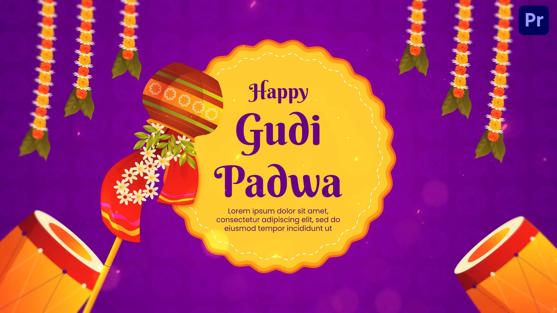 Happy Gudi Padwa Festival Greetings Intro